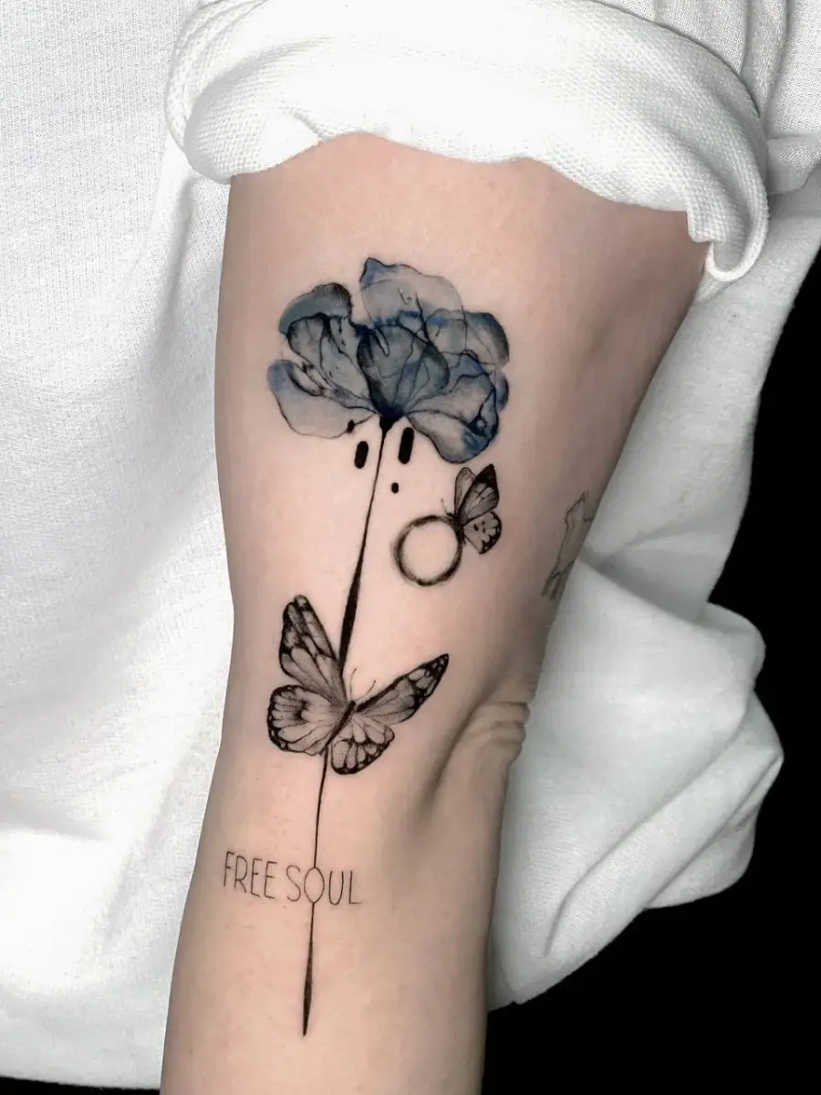 Botanical Tattoo Ideas — Floral Botanical Tattoo 009