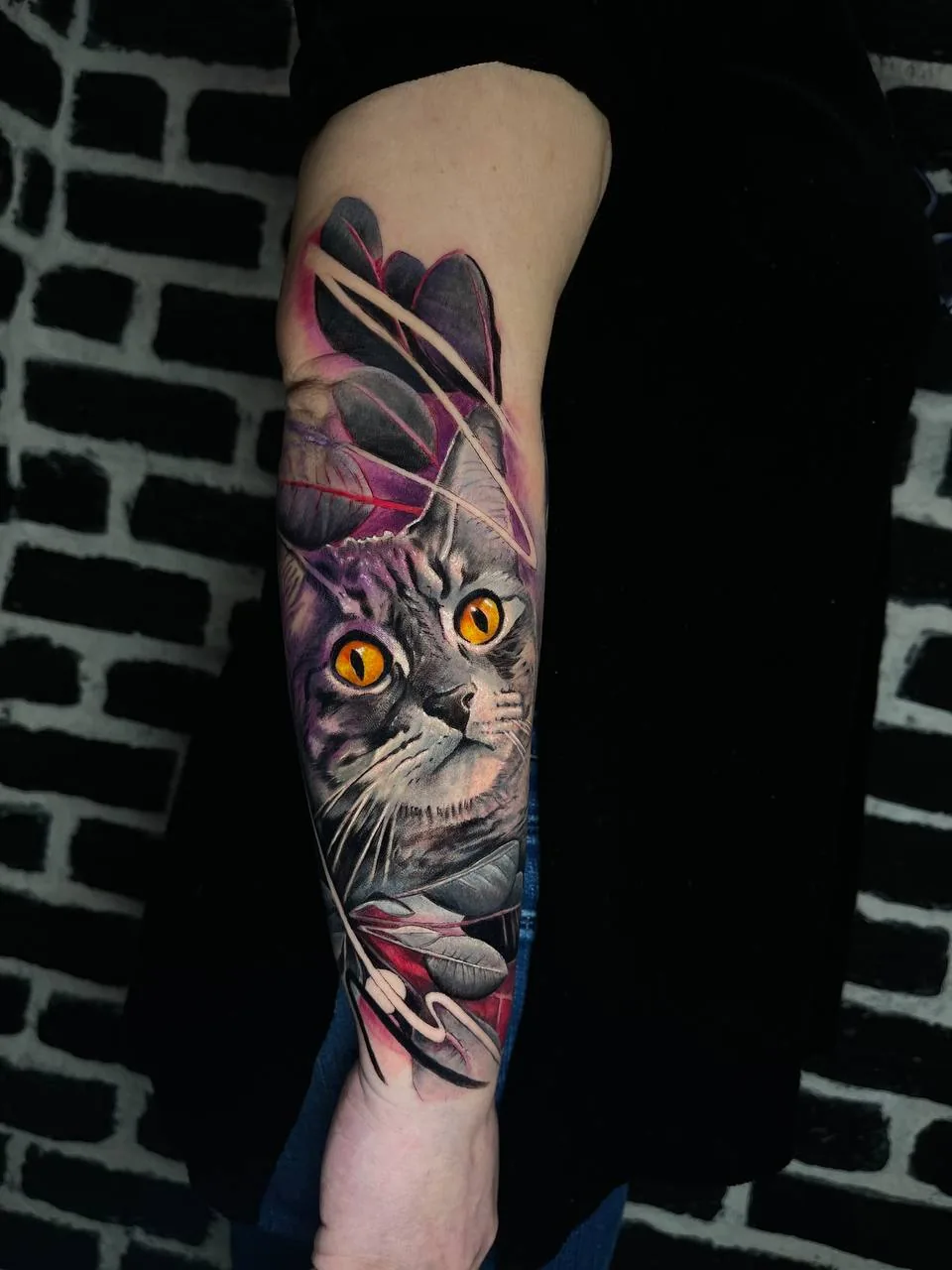Cat realism tattoo — SameDayTattoo Istanbul