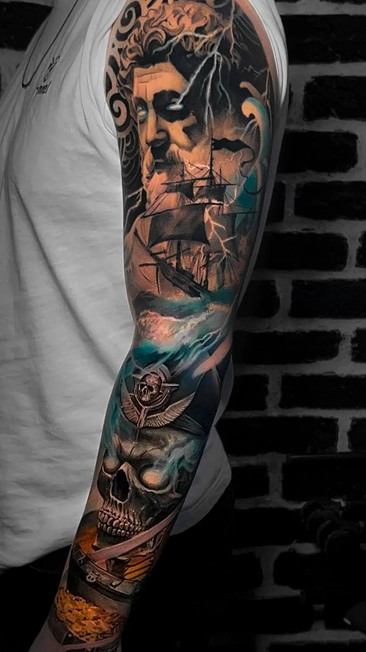 Sleeve tattoo Istanbul