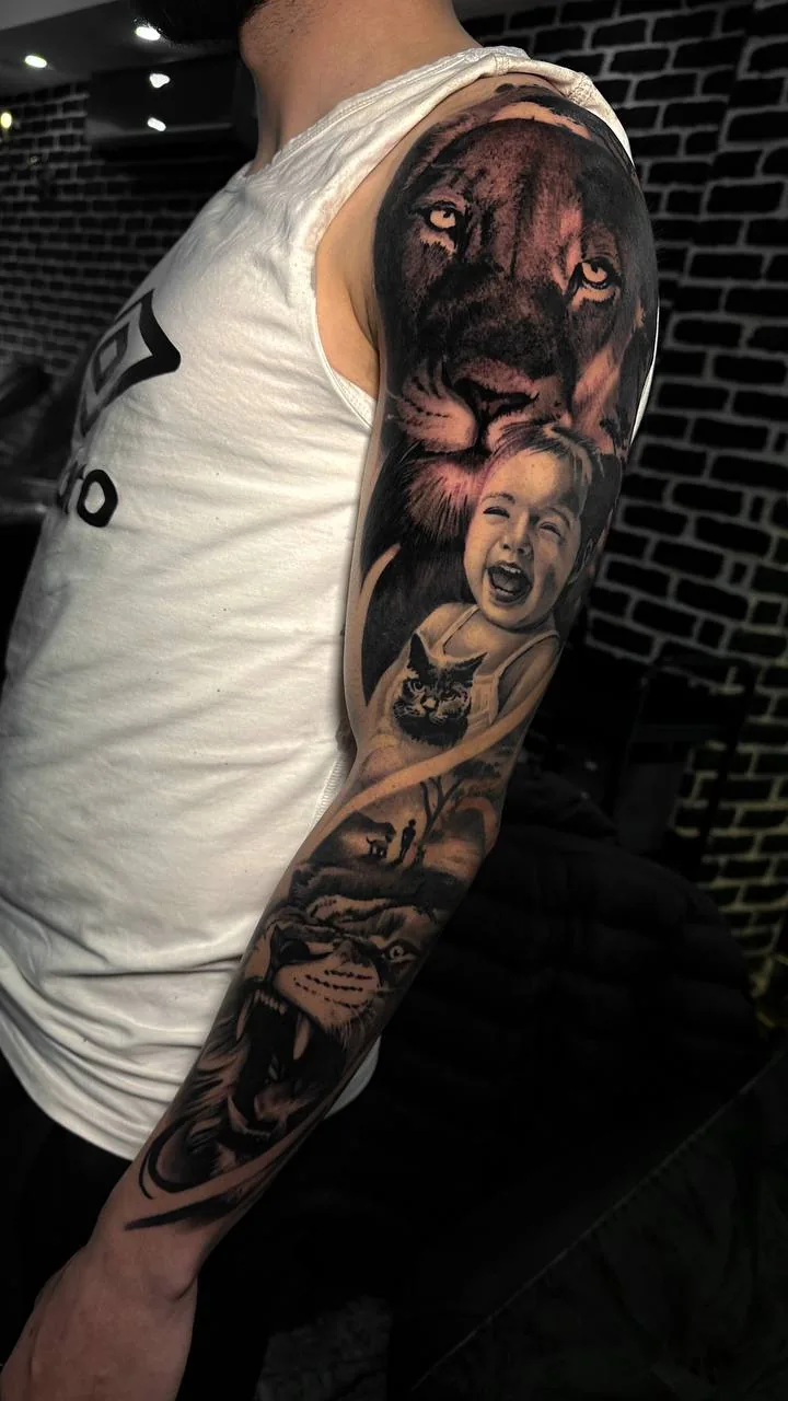 Sleeve & Arm-Tattoo — SameDayTattoo İstanbul — Sleeve Forearm Realism Tattoo 025