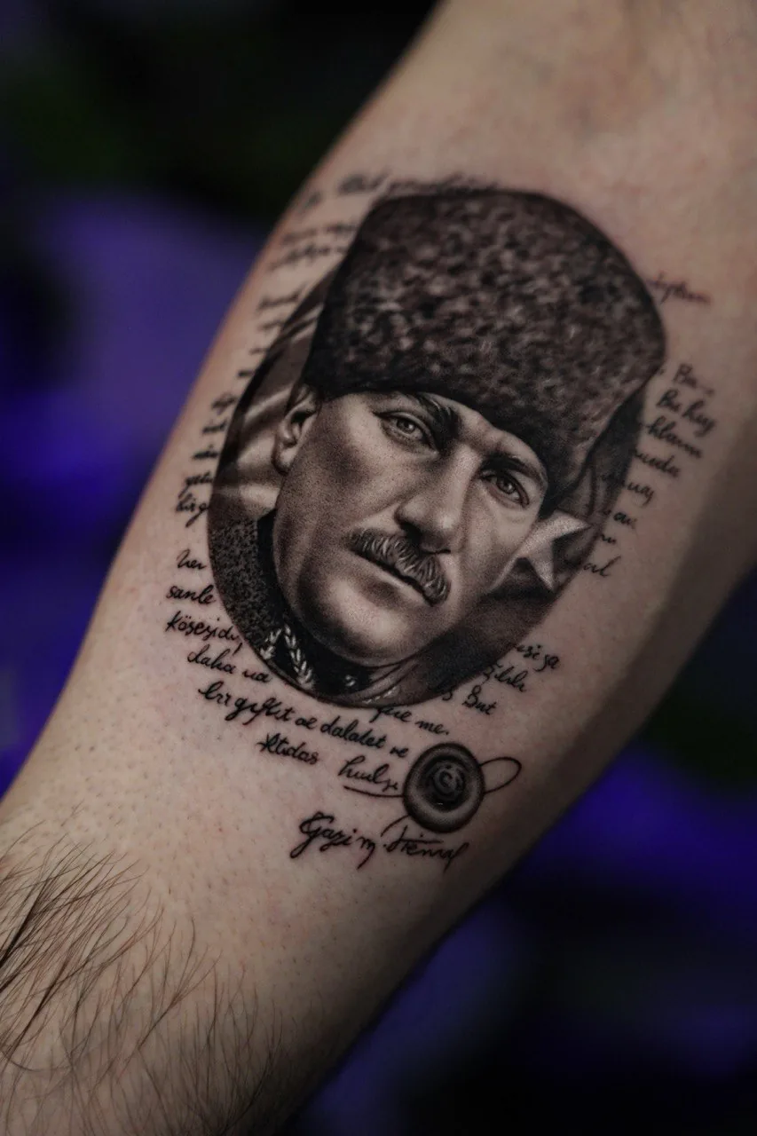 Ayşe Demir Lettering tattoo Istanbul — Lettering Script Tattoo 008