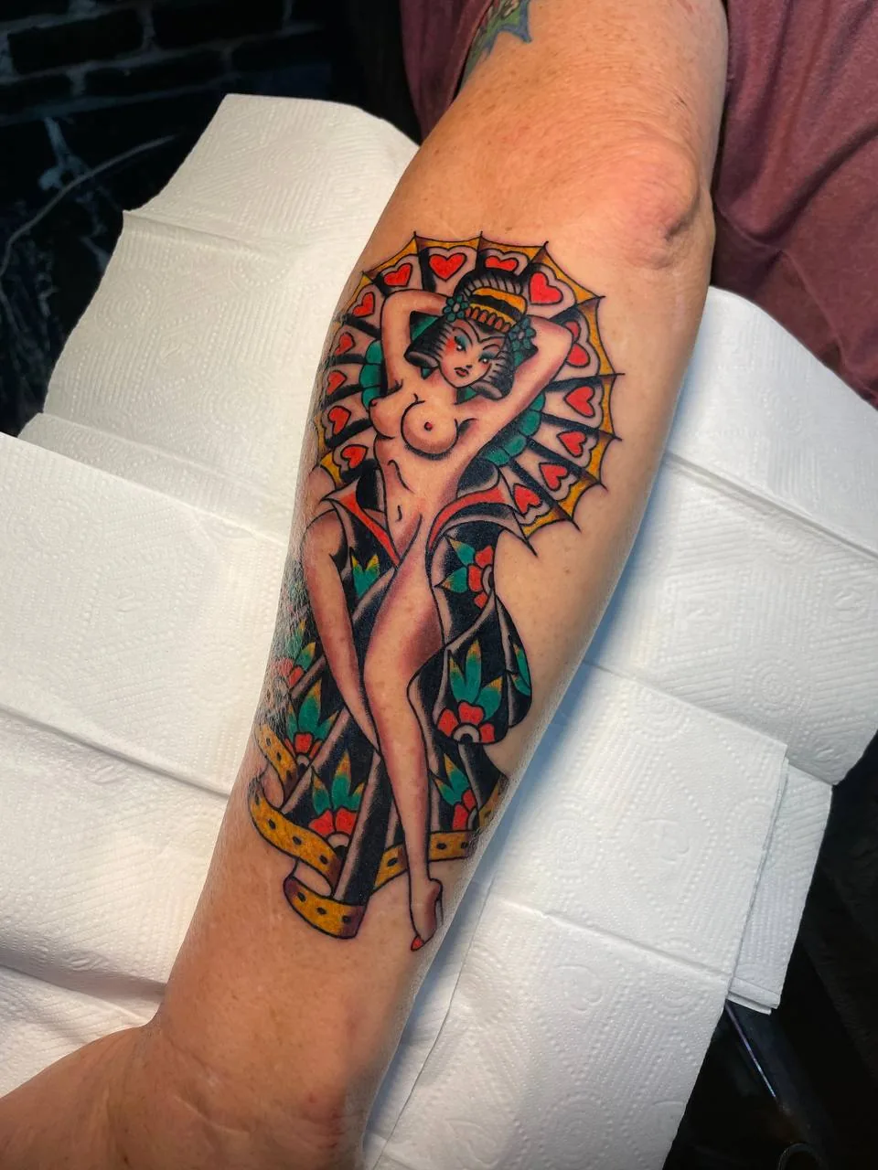 Mert Aydın Realism tattoo Istanbul — Color Illustrative Tattoo 002