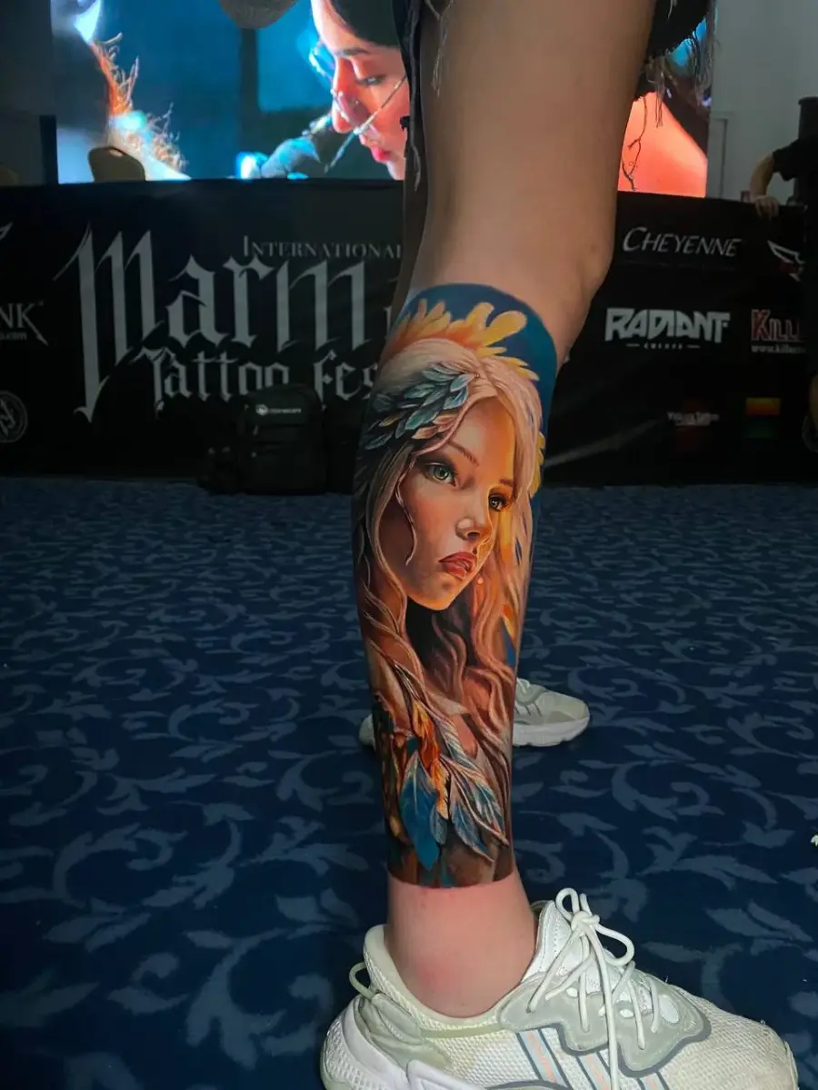 Realism Tattoo — SameDayTattoo İstanbul — Color Illustrative Tattoo 013