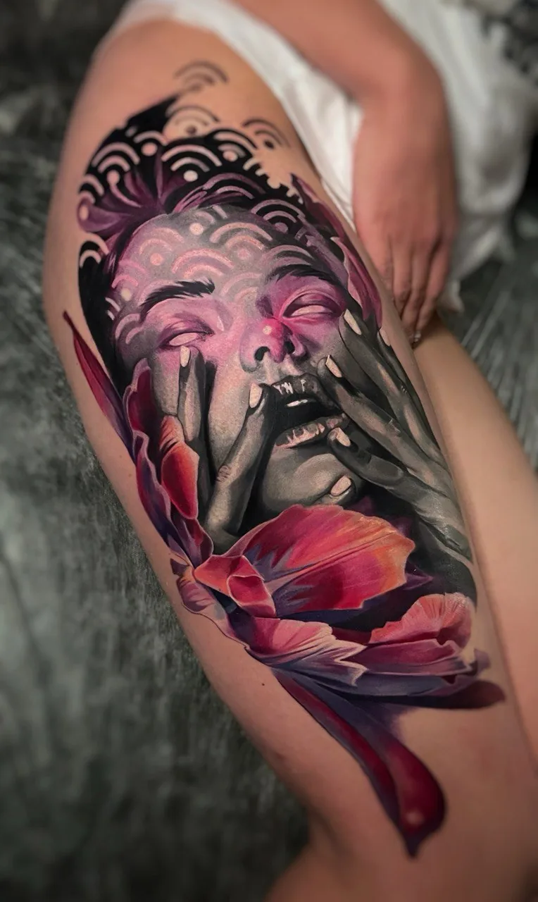 Realism Tattoo — SameDayTattoo İstanbul — Color Illustrative Tattoo 015