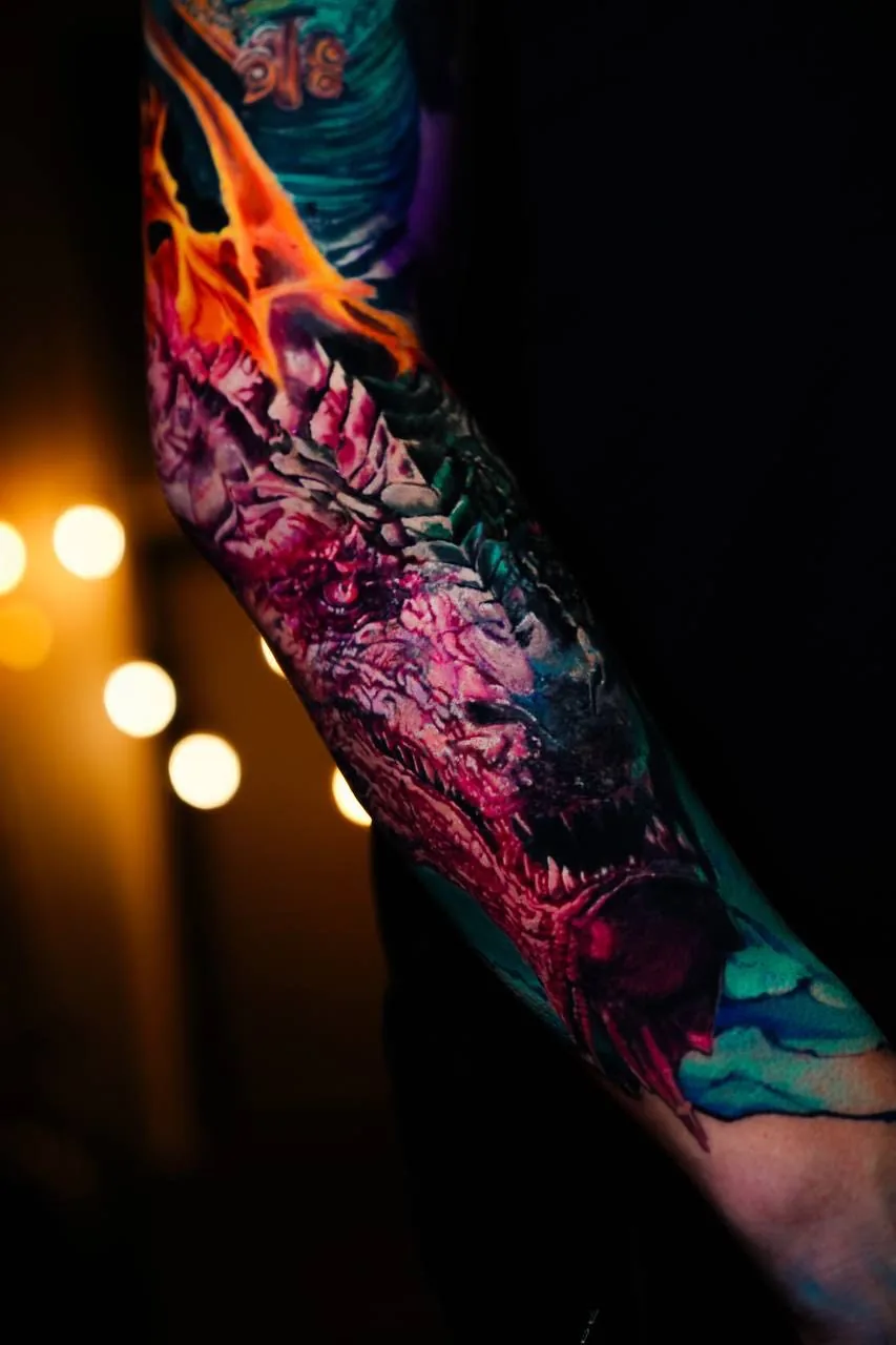 Realism Tattoo — SameDayTattoo İstanbul — Color Illustrative Tattoo 024