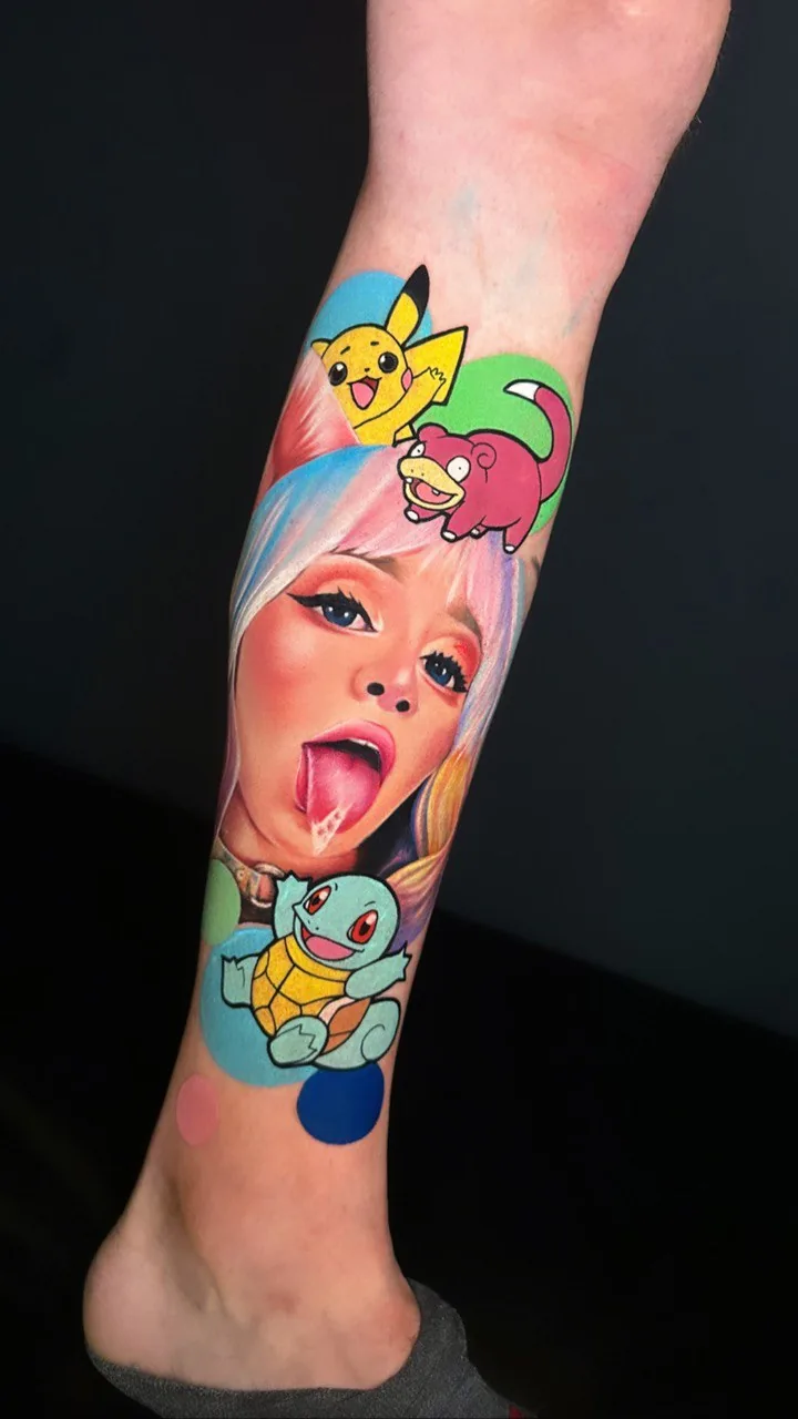 Realism Tattoo — SameDayTattoo İstanbul — Color Illustrative Tattoo 025