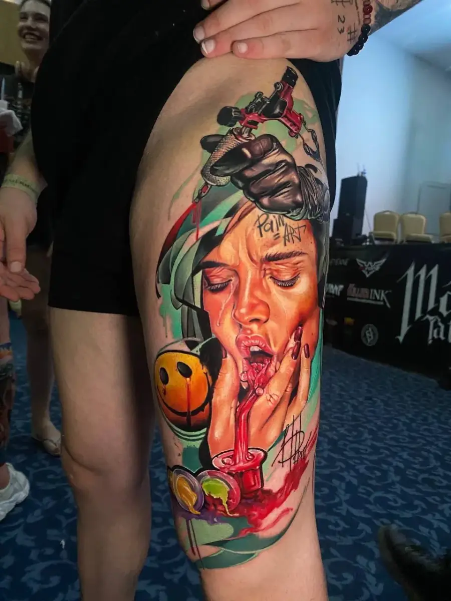 Realism Tattoo — SameDayTattoo İstanbul — Portrait Realism Tattoo 042