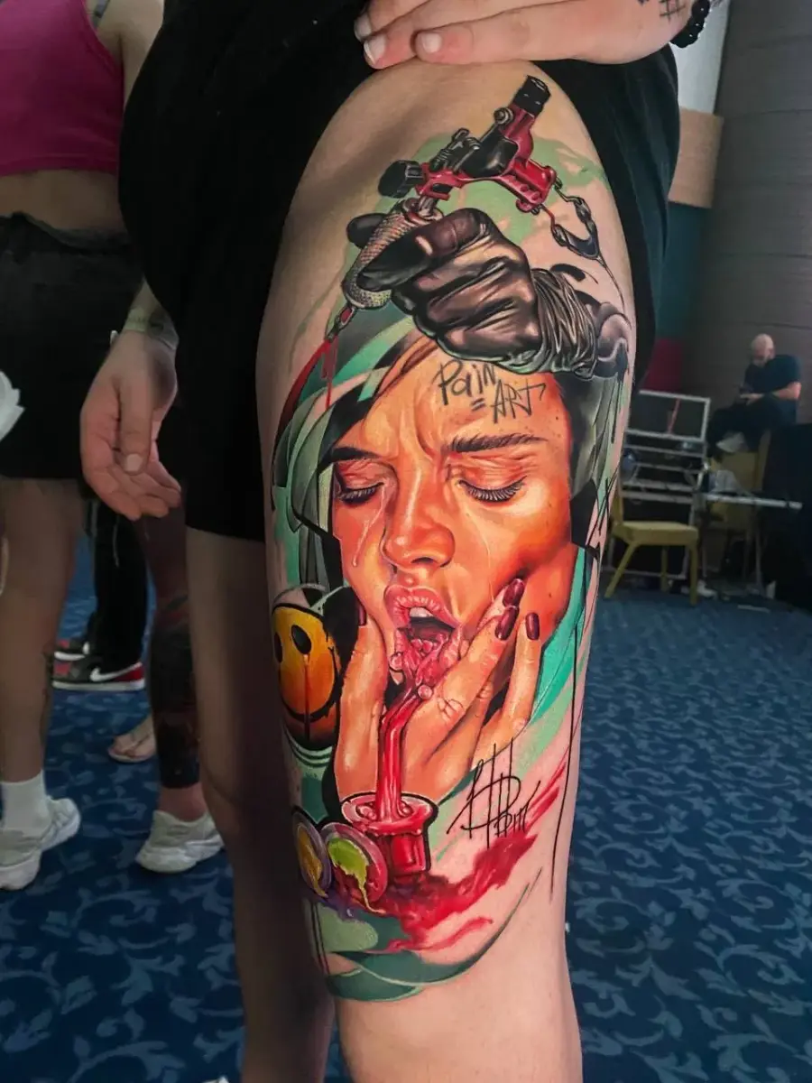 Realism Tattoo — SameDayTattoo İstanbul — Portrait Realism Tattoo 043