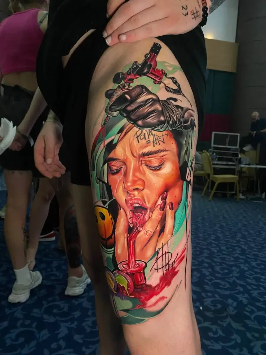 Realism Tattoo — SameDayTattoo İstanbul — Portrait Realism Tattoo 044
